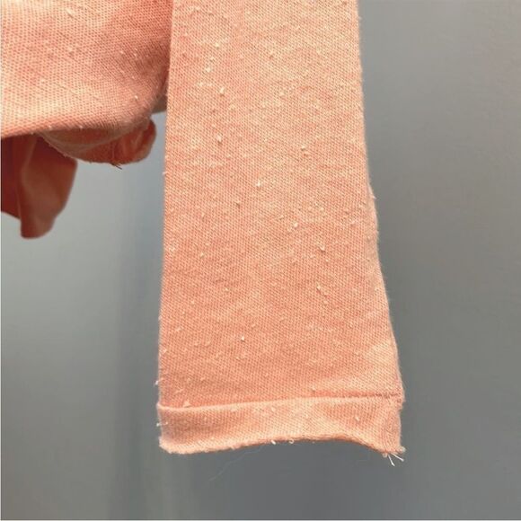 UO Out From Under Callie Rose Draped Textured Surplice Long Sleeve Shirt. Size M - Picture 4 of 15